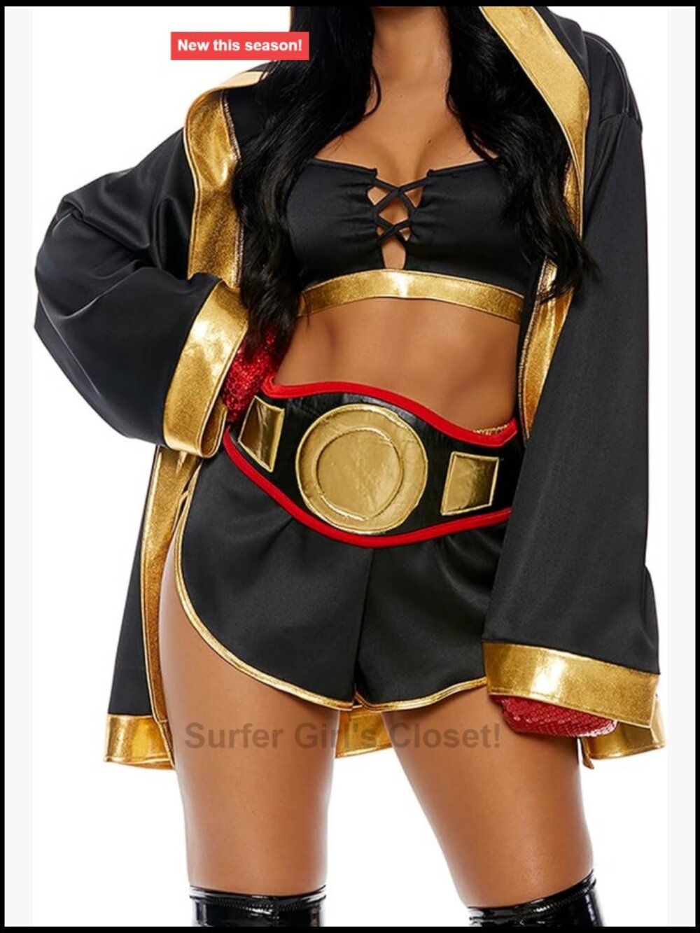 Forplay Women's TKO Sexy Boxer Costume Adult Halloween Party Outfit